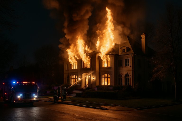 Massive House Fire on Bridle Path